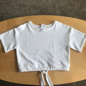NWT H&M cropped sweatshirt with back cutout